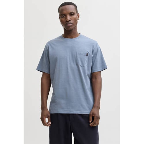 JACK & JONES ESSENTIALS relaxed T-shirt blauw afbeelding