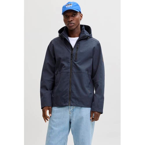 JACK & JONES ESSENTIALS tussenjas gebreid donkerblauw afbeelding