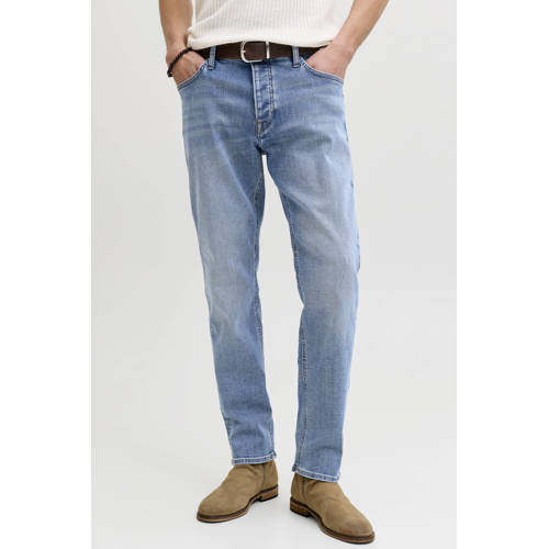 JACK & JONES JEANS INTELLIGENCE JJIMIKE JJORIGINAL tapered jeans blue denim afbeelding