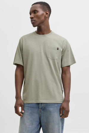 relaxed T-shirt lichtkaki