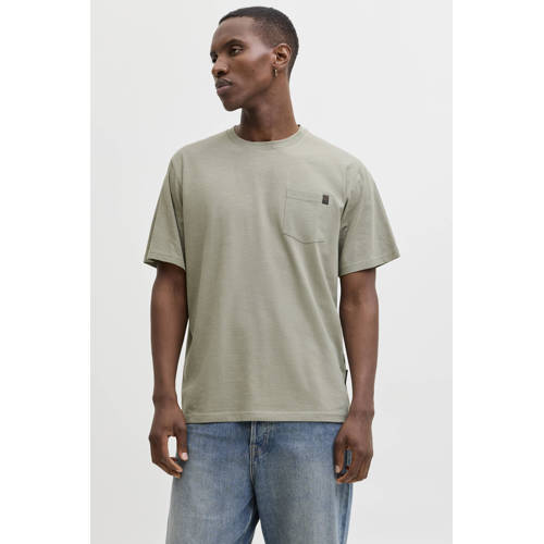 JACK & JONES ESSENTIALS relaxed T-shirt lichtkaki afbeelding