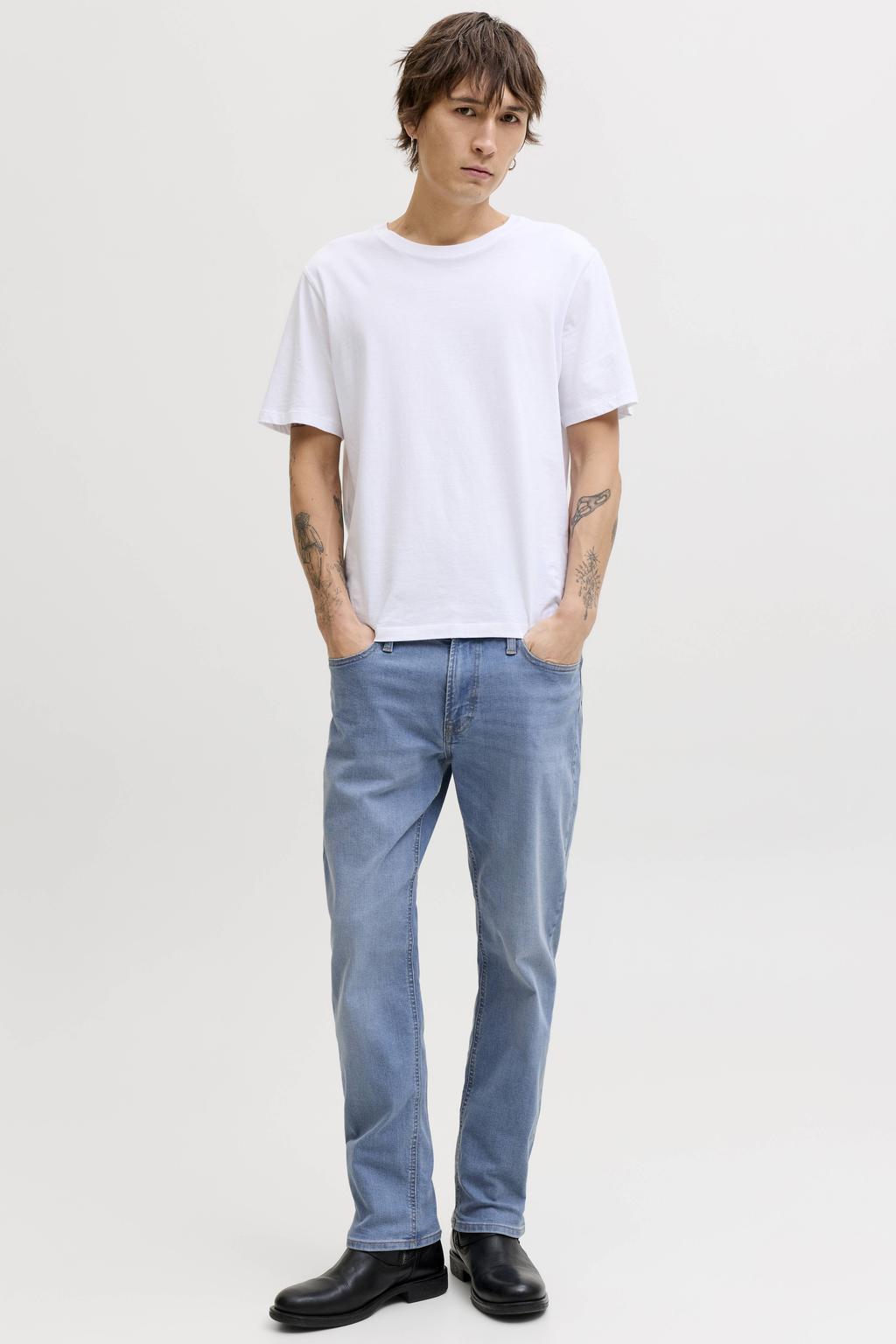 JACK & JONES JEANS INTELLIGENCE JJICLARK JJORIGINAL regular fit jeans blue denim