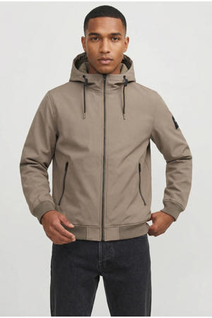 softshell jas lichtbruin