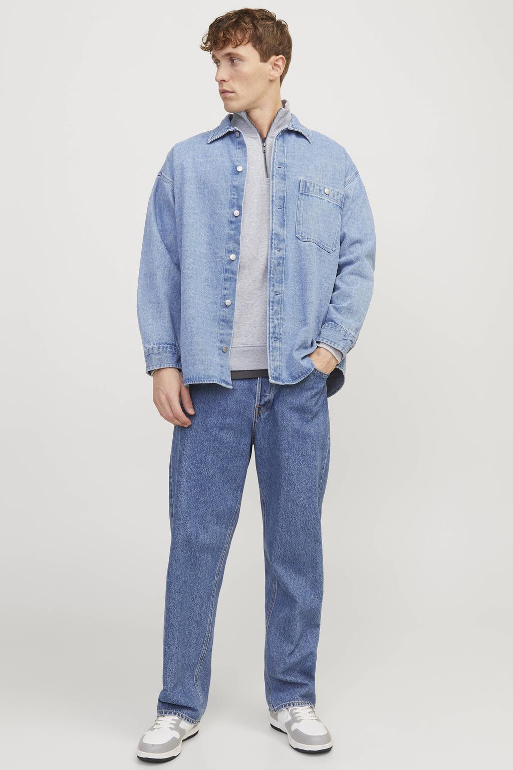 JACK & JONES ESSENTIALS sweater lichtgrijs