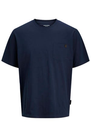 relaxed T-shirt donkerblauw