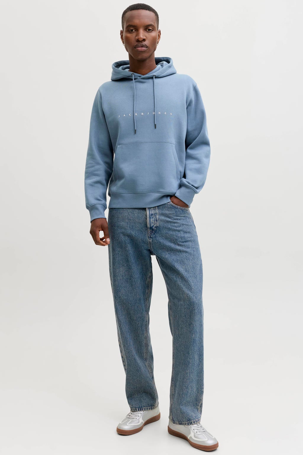 JACK & JONES ESSENTIALS hoodie blauw