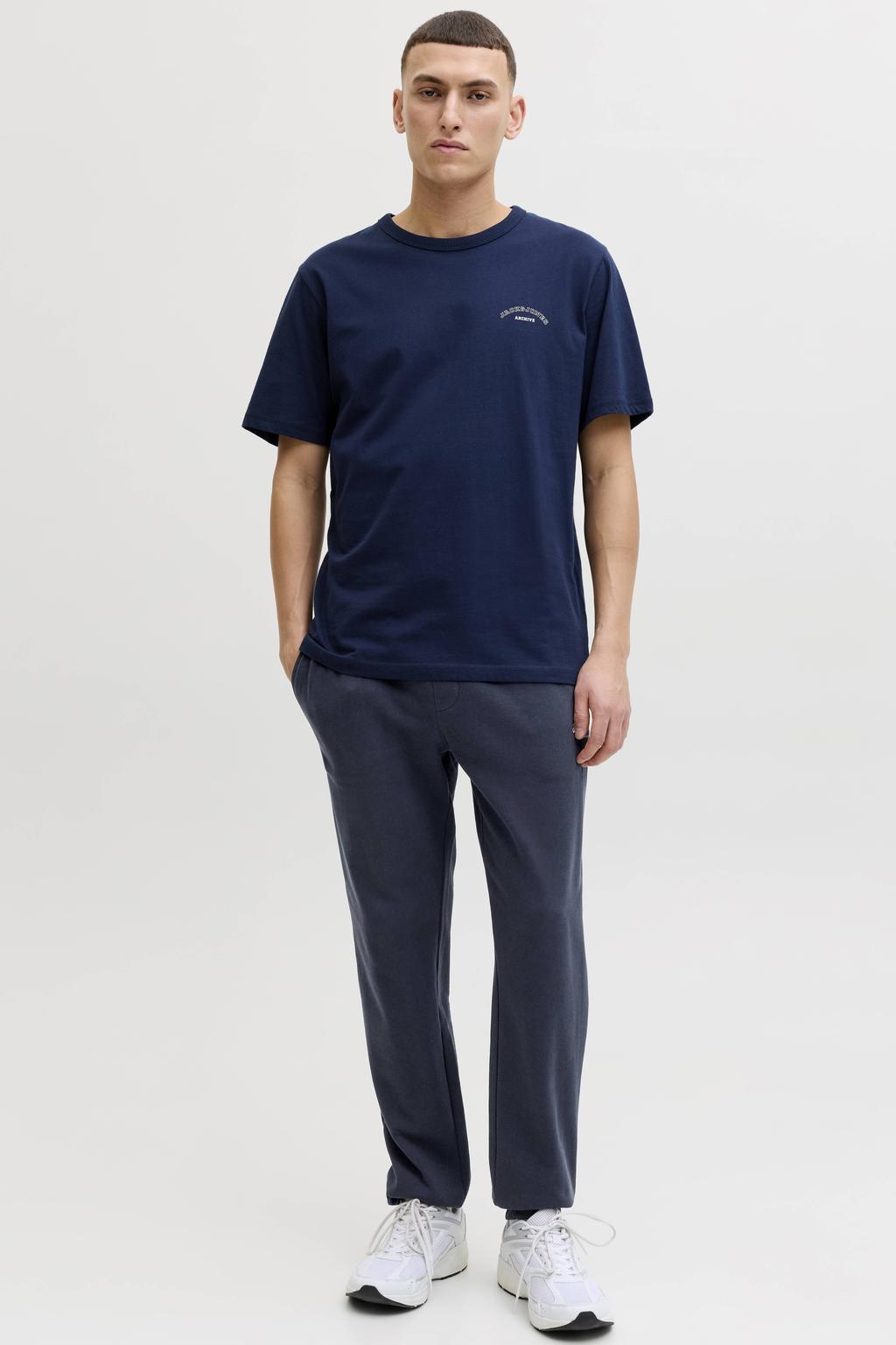 JACK & JONES PANTS STUDIO JPSTGORDON regular joggingbroek donkerblauw