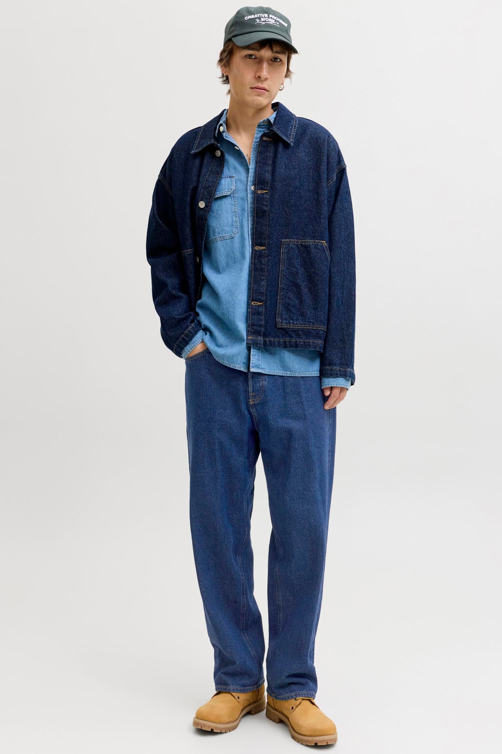 JACK & JONES JEANS INTELLIGENCE baggy jeans - blue denim