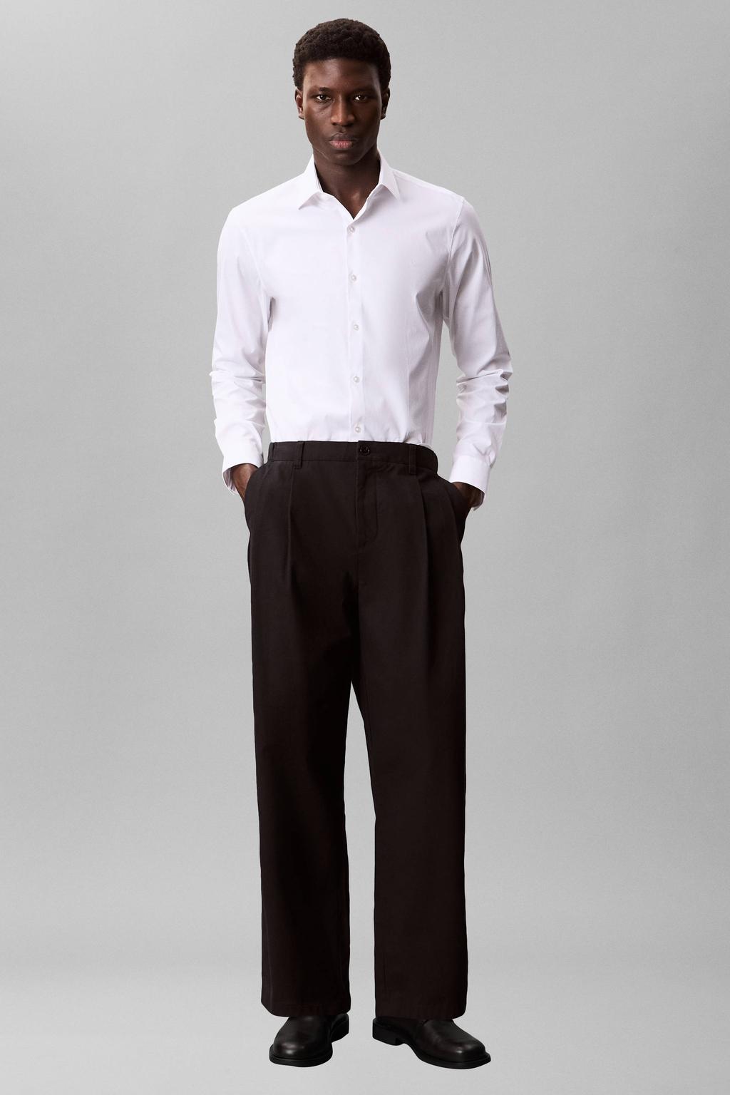 Calvin Klein slim zakelijk overhemd wit