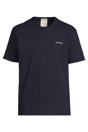 regular T-shirt donkerblauw