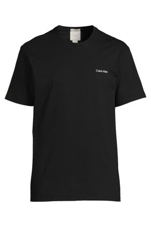 regular T-shirt zwart