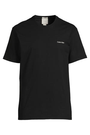 regular T-shirt zwart