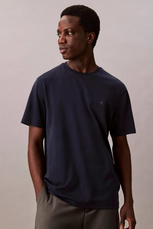regular T-shirt donkerblauw