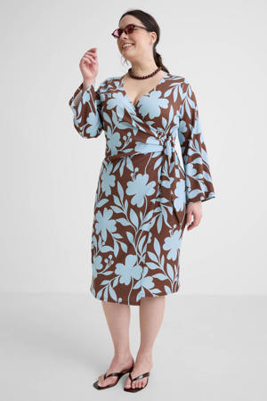 Hanna Nikole Bruiloftsgasten jurken dames grote maten chiffon avondjurken met pailletten ronde hals elegante cocktailjurk feestelijke midi-jurk voor