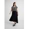 GREAT LOOKS crinkle maxi wikkelrok zwart