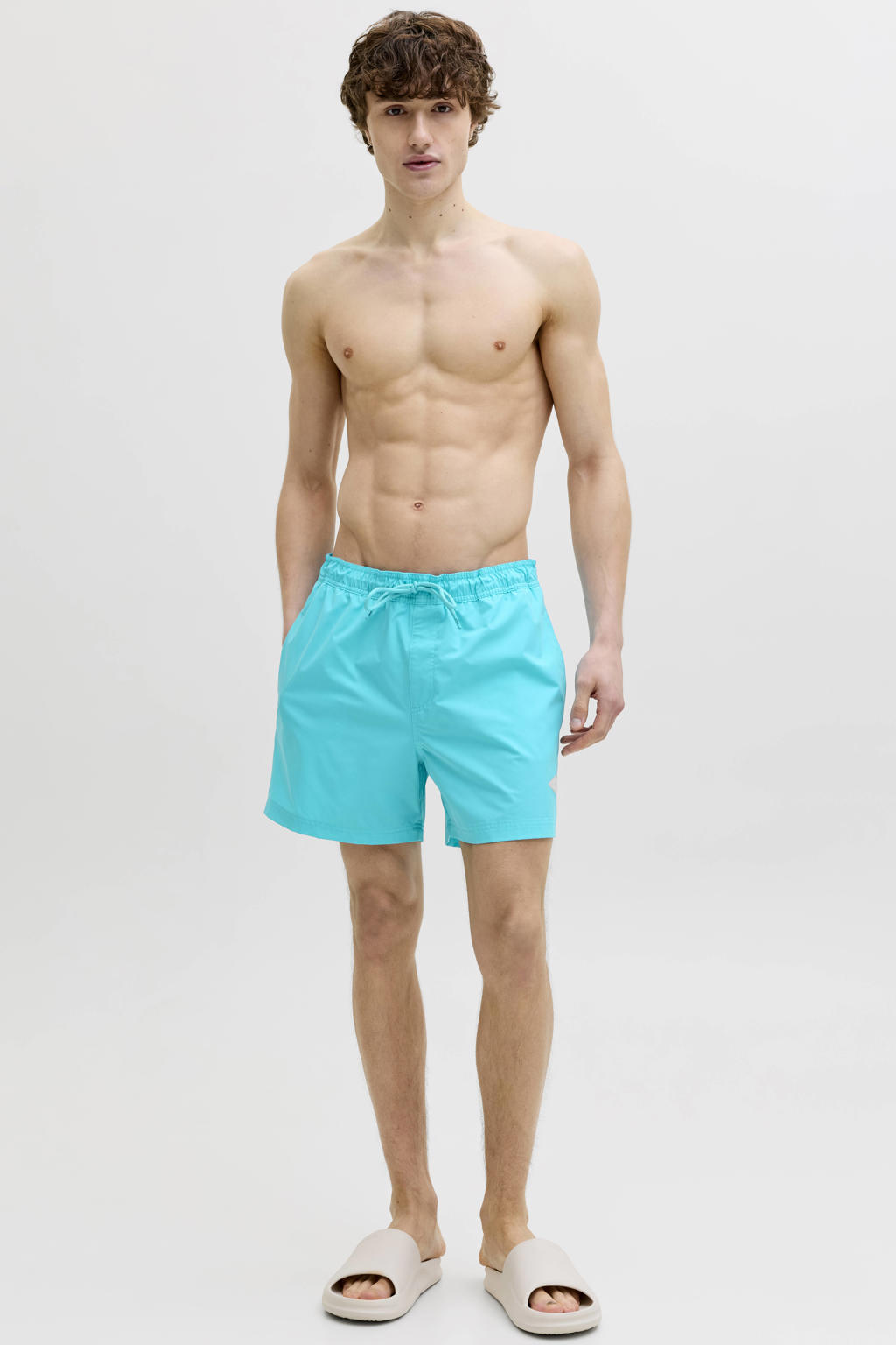 JACK & JONES PANTS STUDIO zwemshort JPSTMAUI TROPIC turquoise