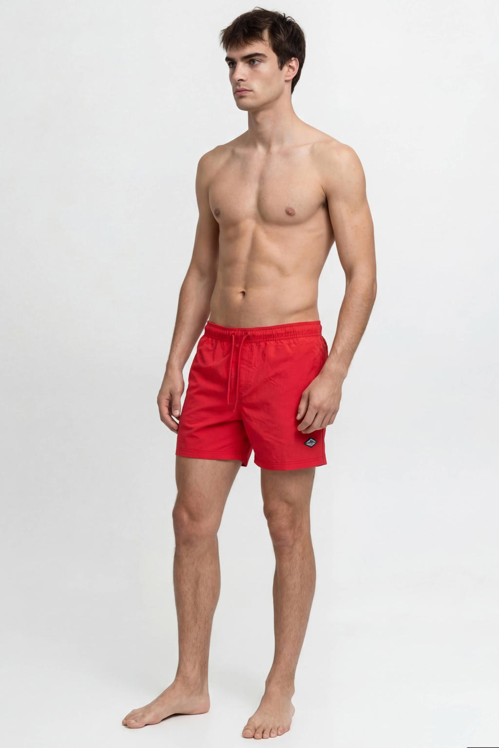 JACK & JONES PANTS STUDIO zwemshort JPSTMAUI TROPIC rood