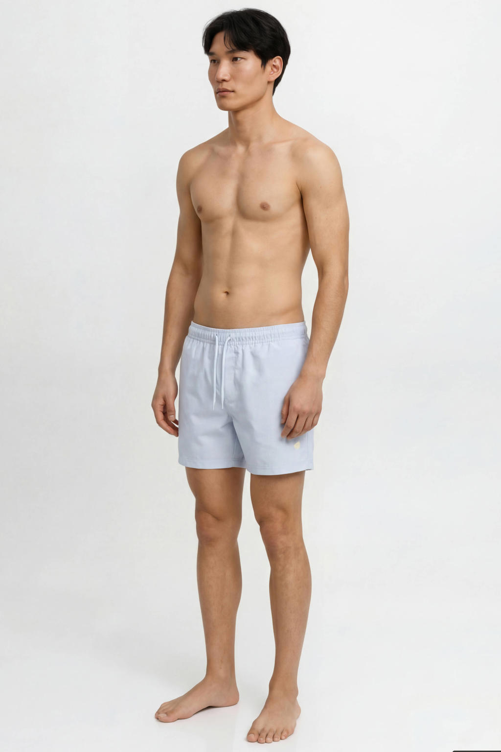 JACK & JONES PANTS STUDIO zwemshort JPSTMAUI TROPIC lichtblauw
