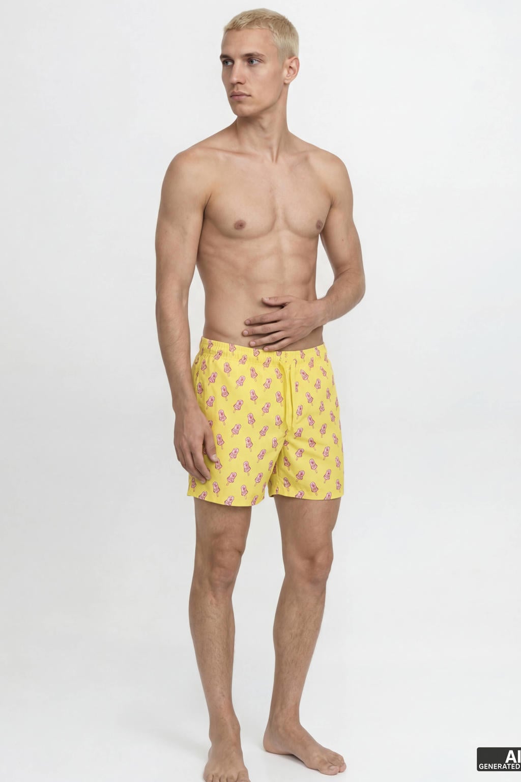 JACK & JONES PANTS STUDIO zwemshort JPSTMAUI geel