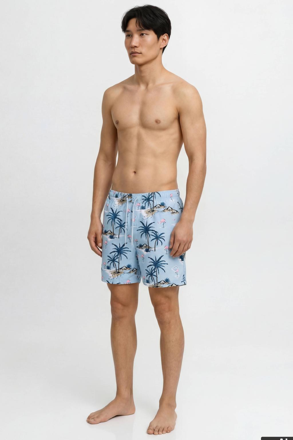 JACK & JONES PANTS STUDIO zwemshort JPSTMAUI lichtblauw