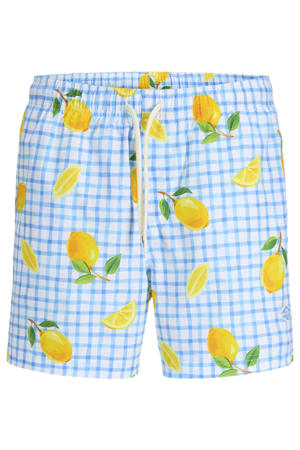 zwemshort JPSTMAUI lichtblauw/wit