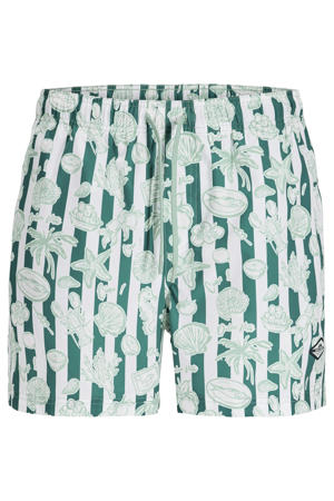 zwemshort JPSTMAUI groen/wit