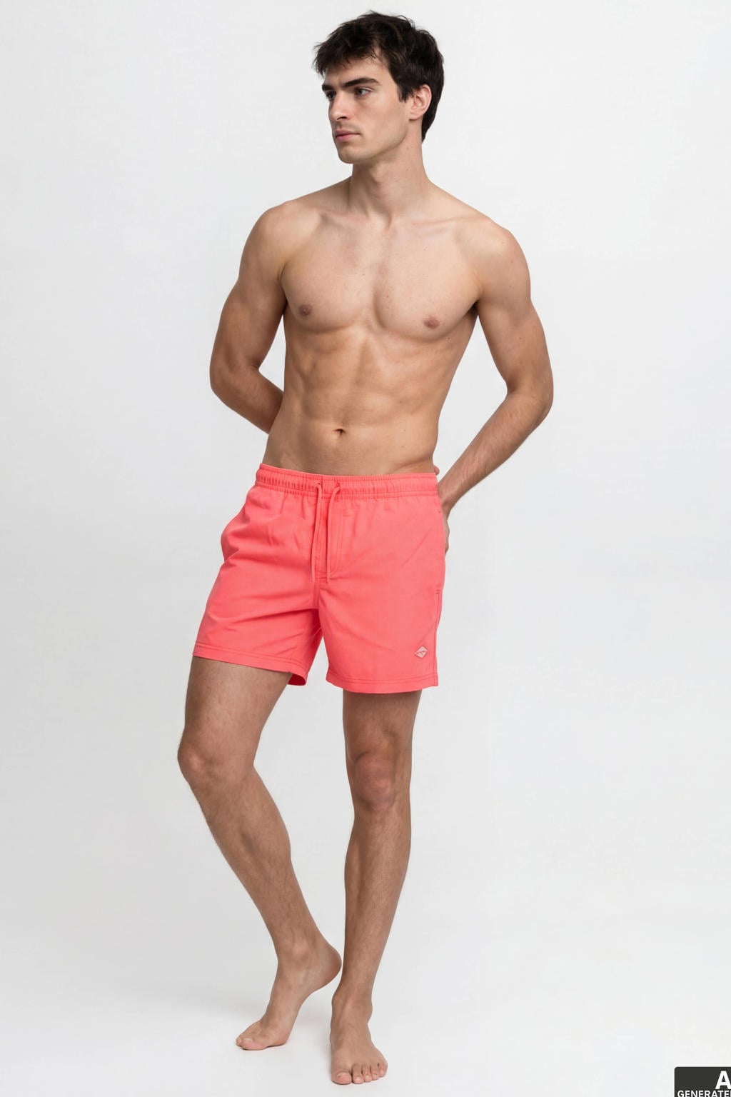JACK & JONES PANTS STUDIO zwemshort - koraalrood