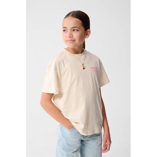 Shoeby T-shirt met backprint ecru afbeelding