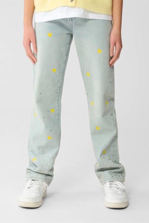 high waist wide leg jeans light blue denim