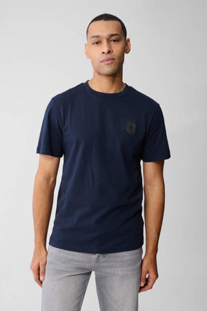 regular T-shirt blauw