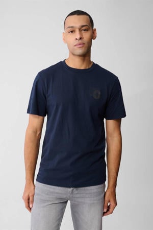 regular T-shirt blauw