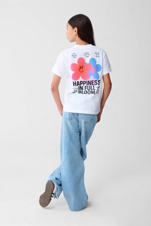 T-shirt met backprint wit
