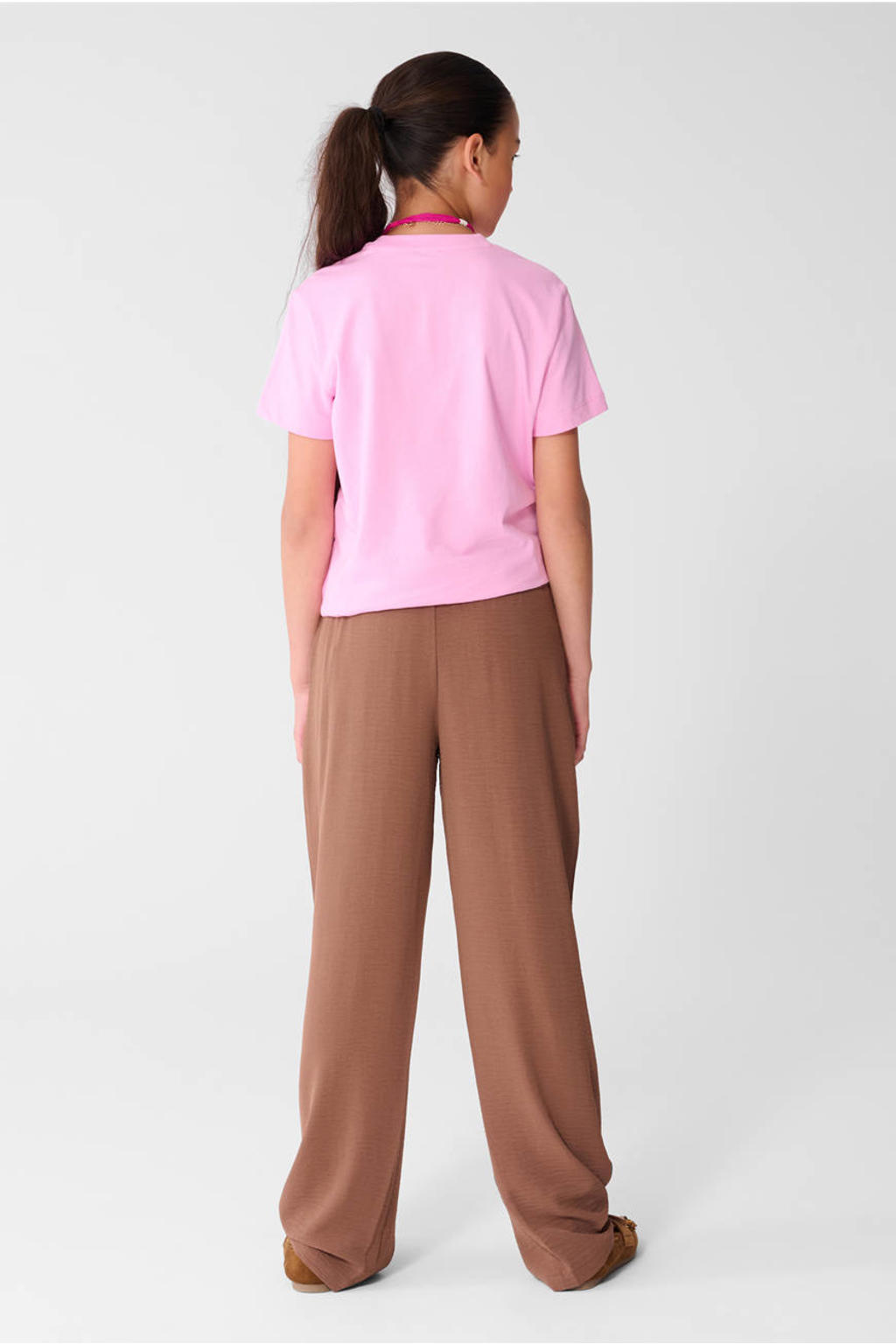 Shoeby rechtvallend T-shirt met print - roze