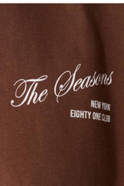 thumbnail: Shoeby T-shirt met backprint bruin
