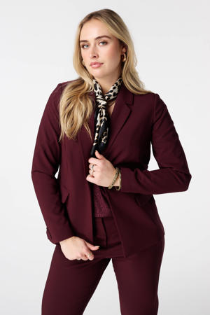 regular blazer donkerrood