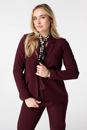 regular blazer donkerrood