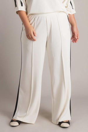 straight regular waist broek wit