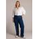 Yest Curve high waist bootcut jeans dark blue denim