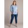 Yest Curve gebloemde blouse lichtblauw