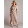 Yest Curve midi rok taupe