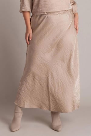 midi rok taupe