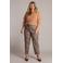Yest Curve straight regular waist cropped broek bruin