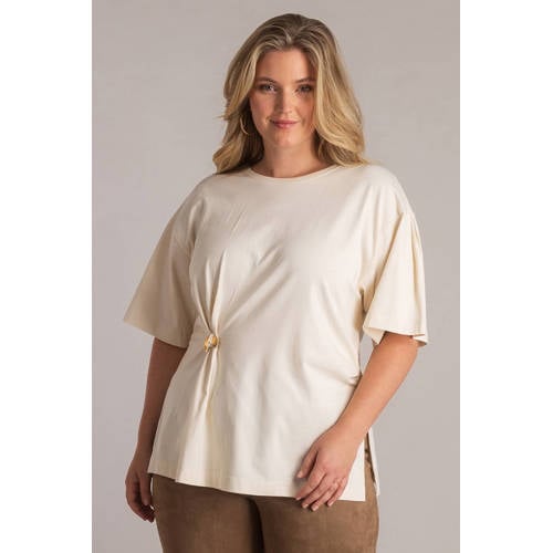 Yest Curve T-shirt ecru afbeelding