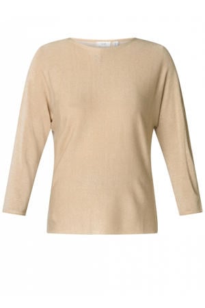 gebreide trui zand met lurex
