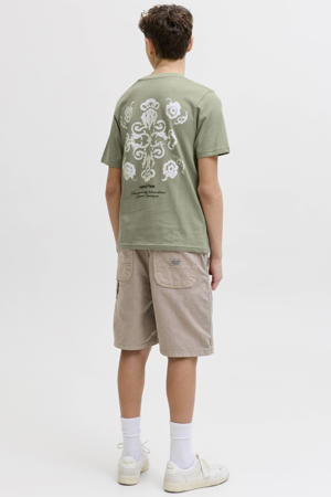 T-shirt met backprint groen