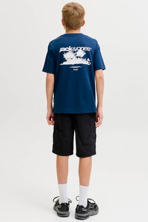 T-shirt met backprint blauw