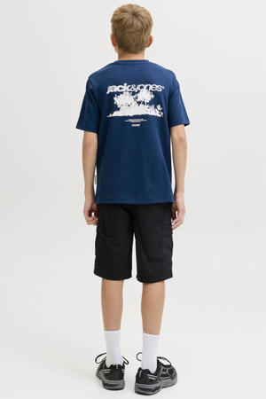 T-shirt met backprint blauw