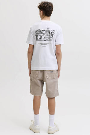 T-shirt met backprint wit