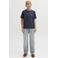 JACK & JONES JUNIOR T-shirt met backprint grijsblauw