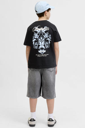 T-shirt met backprint zwart